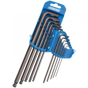 Extra Long Imperial Hexagon and Ball End Hexagon Key Set (10 Piece)