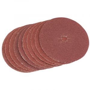 125mm Course Grade Aluminium Oxide Sanding Discs (Pack of 10)