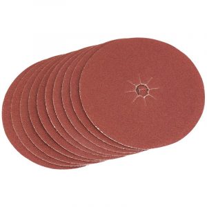 125mm Medium Grade Aluminium Oxide Sanding Discs (Pack of 10)