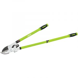 Telescopic Ratchet Action Anvil Loppers with Steel Handles