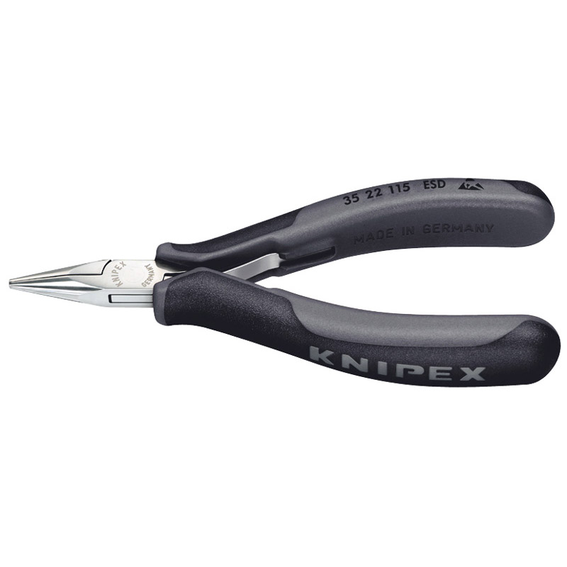 Knipex 35 22 115 ESD 115mm Flat Round Jaw Electrostatic Pliers