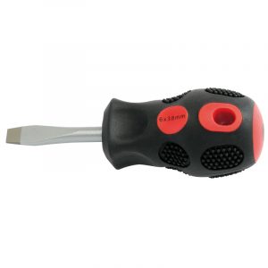 6mm x 38mm Plain Slot Flared Tip Screwdriver (Sold Loose)