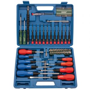 Screwdriver, Socket and Bit Set (70 Piece)