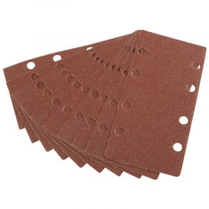 Ten 90 x 187mm 60 Grit Aluminium Oxide Sanding Sheets