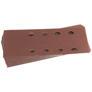 Ten 90 x 187mm 100 Grit Aluminium Oxide Sanding Sheets