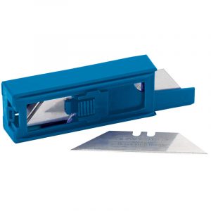 Dispenser of 10 Two Notch Trimming Knife/Window Scraper Blades