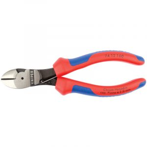 Knipex 74 12 160 160mm High Leverage Diagonal Side Cutters with Return Spring