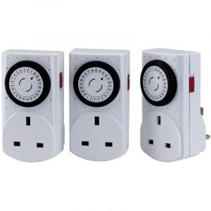Pack of Three 230V 24 Hour Mechanical Timers