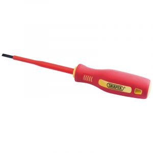 4mm x 100mm Fully Insulated Plain Slot Screwdriver.
