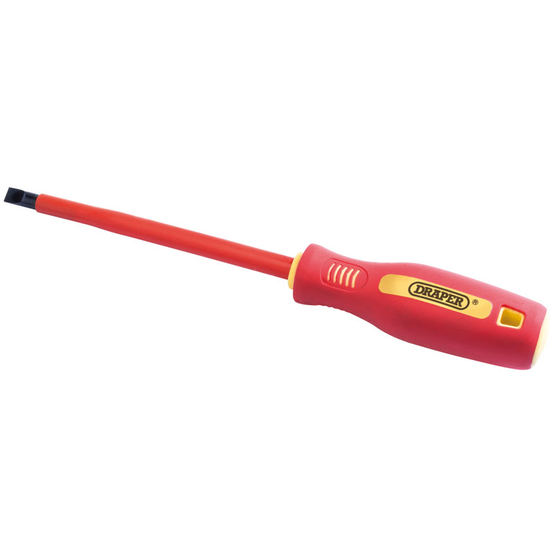 6.5mm x 150mm Fully Insulated Plain Slot Screwdriver. (Sold Loose)