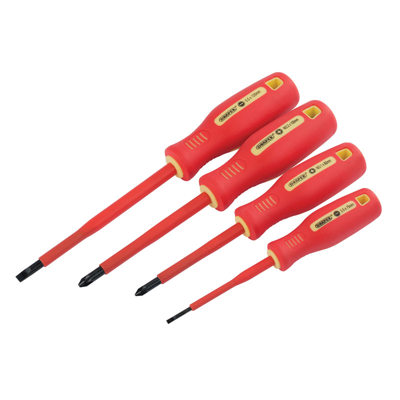Fully Insulated Screwdriver Set (4 Piece)