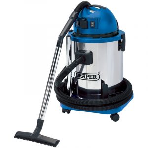 50L Wet and Dry Vacuum Cleaner with Stainless Steel Tank and 230V Power Tool Socket (1400W)
