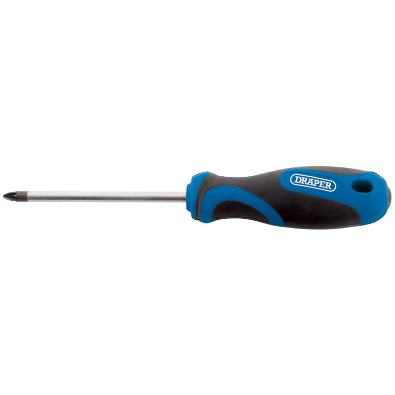 No.2 x 100mm PZ Type Screwdriver with Soft Grip Handles