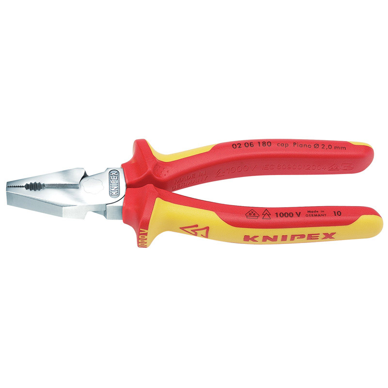 Knipex 02 06 180 180mm Fully Insulated High Leverage Combination Pliers