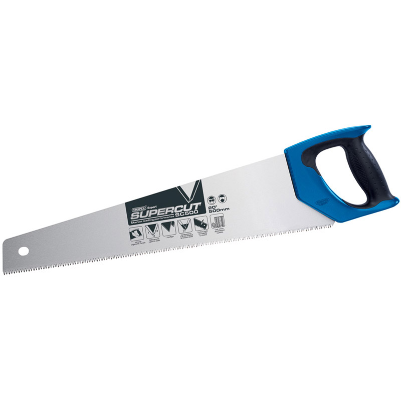 Supercut® 500mm/20" Soft Grip Hardpoint Handsaw - 7tpi/8ppi