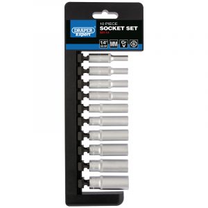 1/4" Sq. Dr. Metric Deep Socket Set (10 Piece)