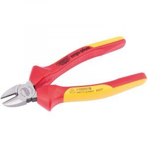 180mm Ergo Plus® Fully Insulated VDE Diagonal Side Cutters
