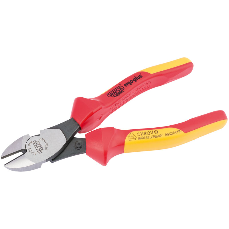 180mm Ergo Plus® Fully Insulated High Leverage VDE Diagonal Side Cutters