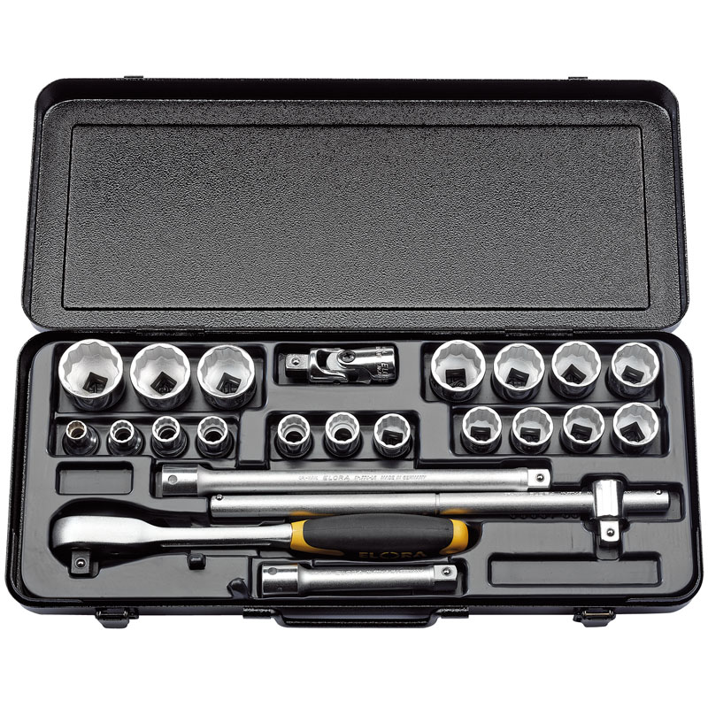 1/2" Sq. Dr. Elora Imperial Socket Set (23 Piece)