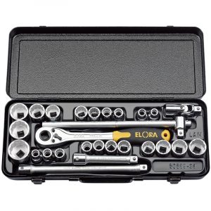 1/2" Sq. Dr. Elora Metric and Imperial Socket Set (28 Piece)