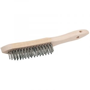 Stainless Steel 4 Row Wire Scratch Brush (310mm)
