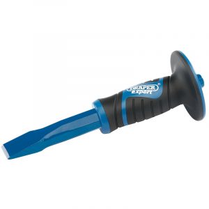 25 x 300mm Hexagonal Shank Cold Chisel with Soft Grip Hand Guard