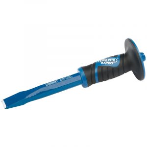 25 x 250mm Hexagonal Shank Cold Chisel with Soft Grip Hand Guard