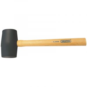 Rubber Mallet With Hardwood Shaft (410G - 14.5oz)