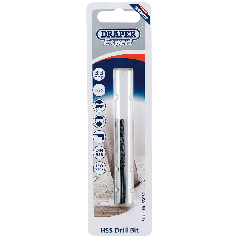 3.3mm HSS Twist Drill for 4 x 0.7 Taps