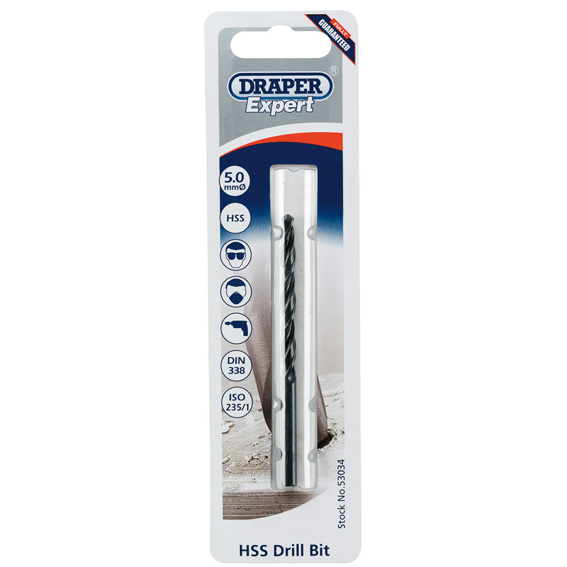 5.0mm HSS Twist Drill for 6 x 1.0 Taps