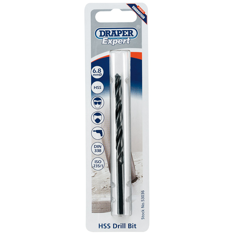 6.8mm HSS Twist Drill for 8 x 1.25 Taps