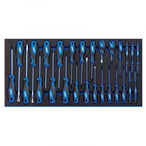 Soft Grip Screwdriver Set in Full Drawer EVA Insert Tray (27 Piece)