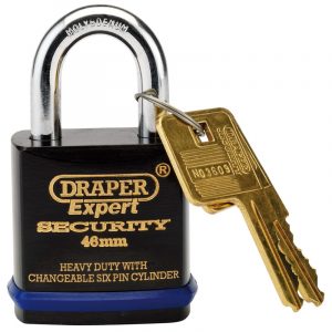 46mm Heavy Duty Padlock and 2 Keys with Super Tough Molybdenum Steel Shackle