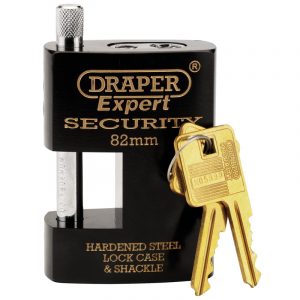 82mm Heavy Duty Close Shackle Padlock and 2 Keys