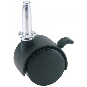 40mm Dia. Nylon Castor with Brake - S.W.L 25Kg