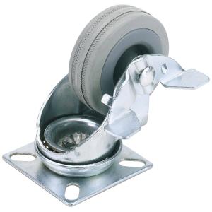 RUBBER CAST.PLATE/BK