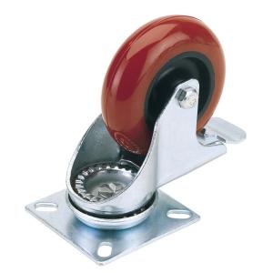 PU CASTOR PLATE 75MM