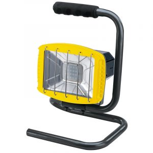 230V Work Light with Wireless Speaker - 1,200 Lumens (Yellow, 85 dB Speaker)