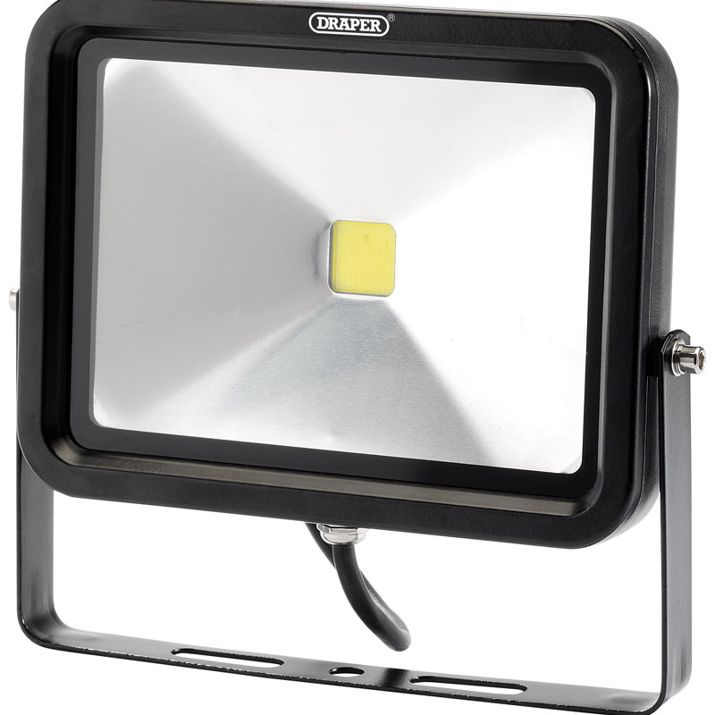 50W COB LED Slimline Wall Mounted Floodlight - 3,250 Lumens