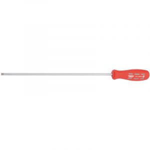 250mm x 5.0mm Plain Slot Parallel Tip Long Reach Mechanics Screwdriver (Sold Loose)