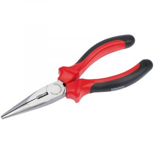 165mm Heavy Duty Long Nose Pliers with Soft Grip Handles