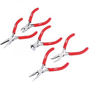 Mini Pliers Set with PVC Dipped Handles (5 Piece)