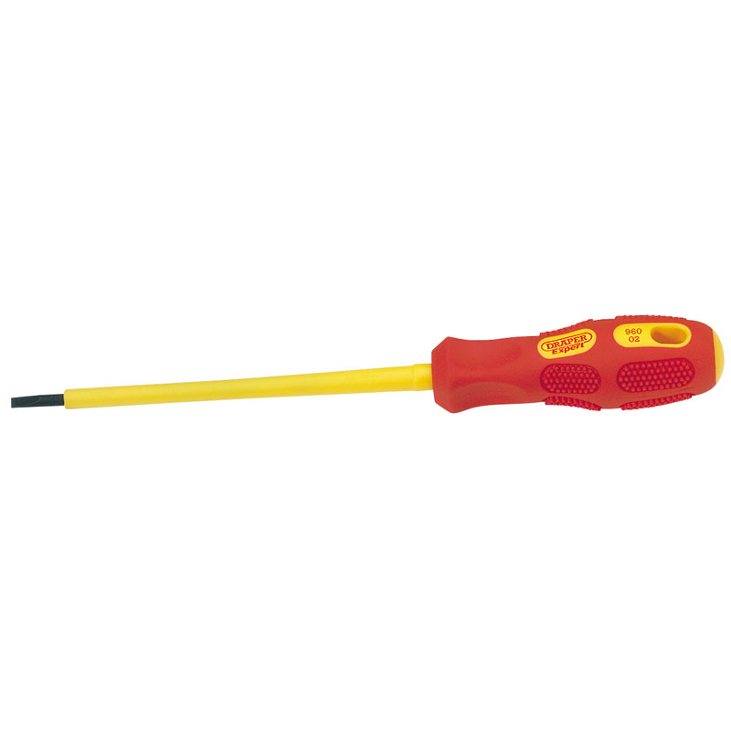 3.0mm x 100mm Fully Insulated Plain Slot Screwdriver (Sold Loose)