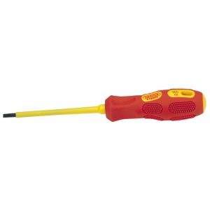 4.0mm x 100mm Fully Insulated Plain Slot Screwdriver (Sold Loose)