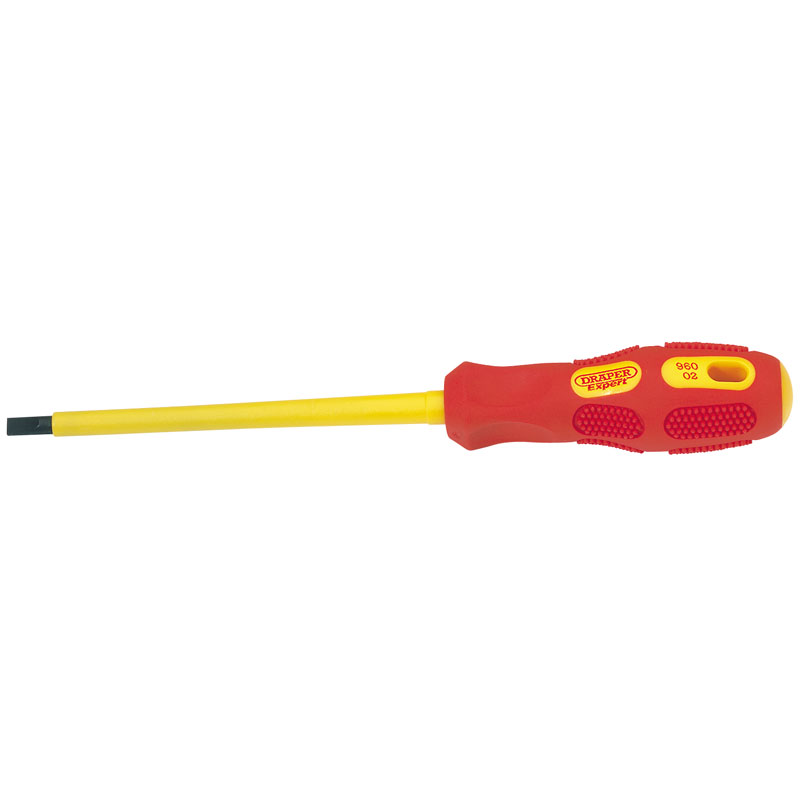 5.5mm x 125mm Fully Insulated Plain Slot Screwdriver (Sold Loose)