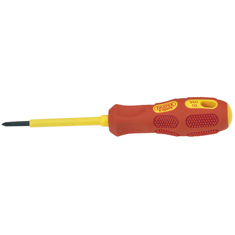No.0 x 60mm Fully Insulated Cross Slot Screwdriver (Sold Loose)