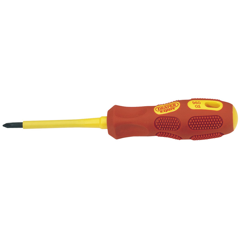 No 1 x 80mm Fully Insulated Cross Slot Screwdriver (Sold Loose)