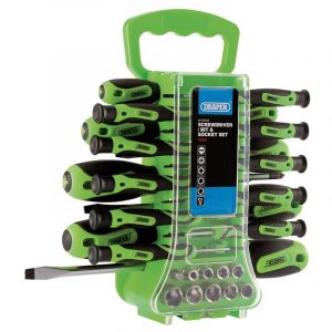Soft Grip Screwdriver, Hex Key and Bit Set (49 Piece)