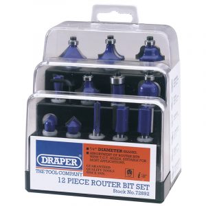 1/4" TCT Router Bit Set (12 Piece)