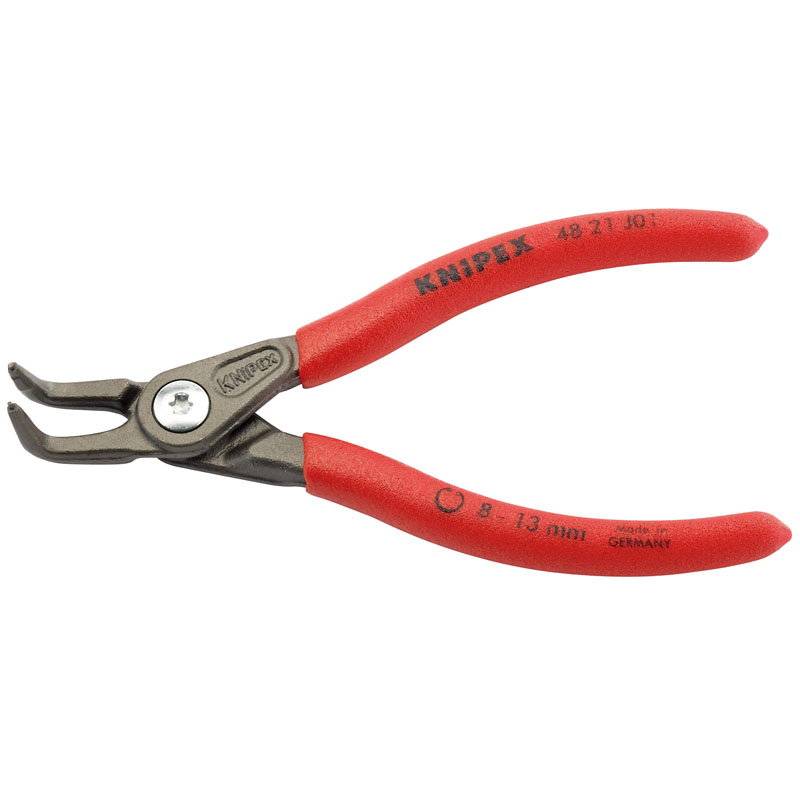 Knipex 48 21 J01 130mm 90° Internal Straight Tip Circlip Pliers 8 - 13mm Capacity